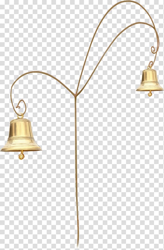 Icon, Golden bells transparent background PNG clipart