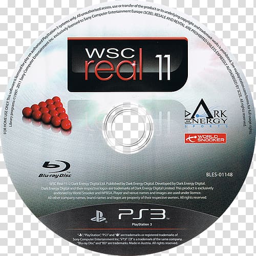 Wsc Real 11 World Snooker Championship Wsc Real 08 World Snooker Championship Xbox 360 Playstation 3 Dark Energy Digital Others Transparent Background Png Clipart Hiclipart - ps3 cd roblox