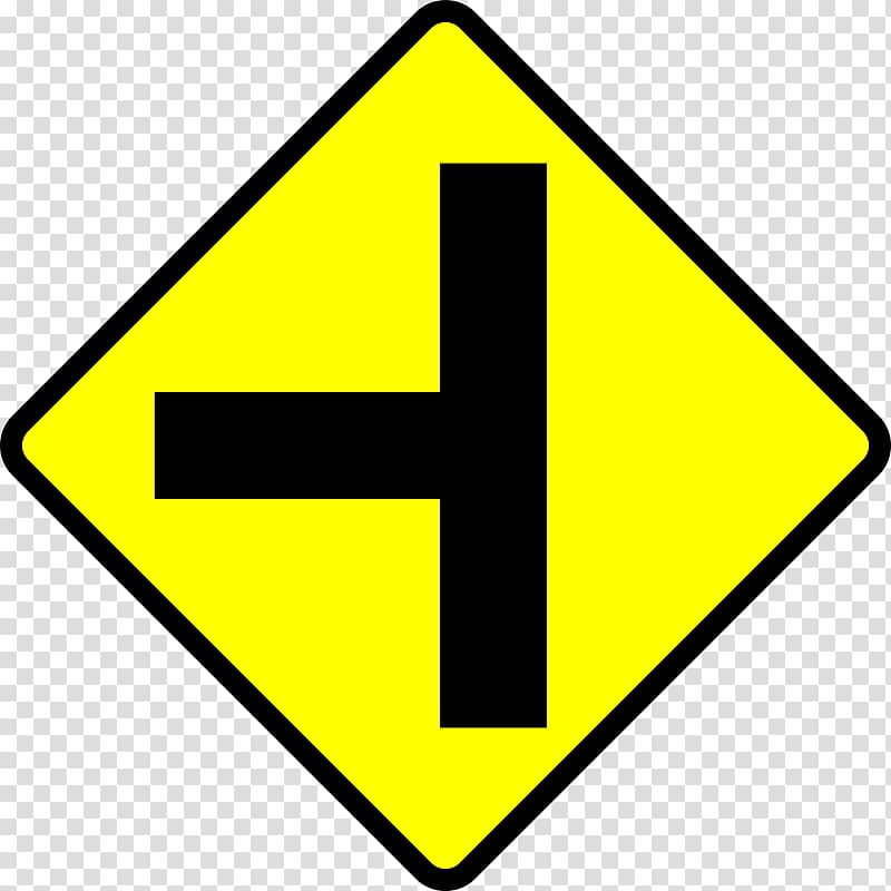 Three-way junction , caution! transparent background PNG clipart