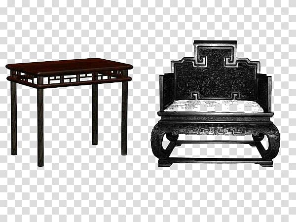 Chinese furniture Window Coffee table Bookcase, chair transparent background PNG clipart