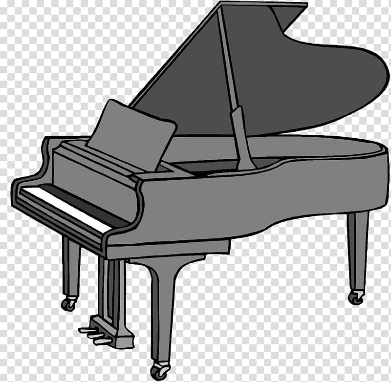 Piano Cartoon Drawing , Cartoon black piano transparent background PNG clipart