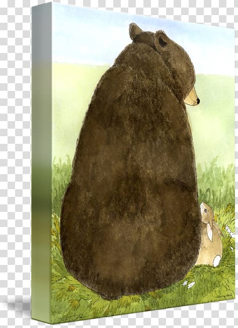 Bear Angora rabbit Hare, big bear transparent background PNG clipart