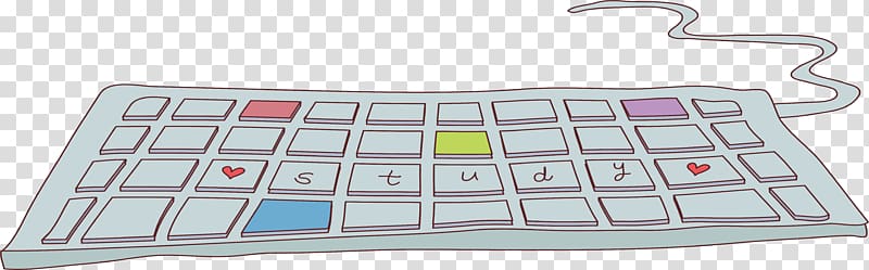 Computer keyboard Laptop Numeric keypad Cartoon Drawing, keyboard transparent background PNG clipart