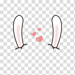 cute rabbit ears transparent background PNG clipart