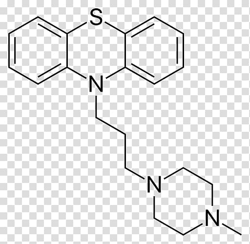 Chemical formula Trifluoperazine Molecule Molecular formula Skeletal formula, Typical Antipsychotic transparent background PNG clipart