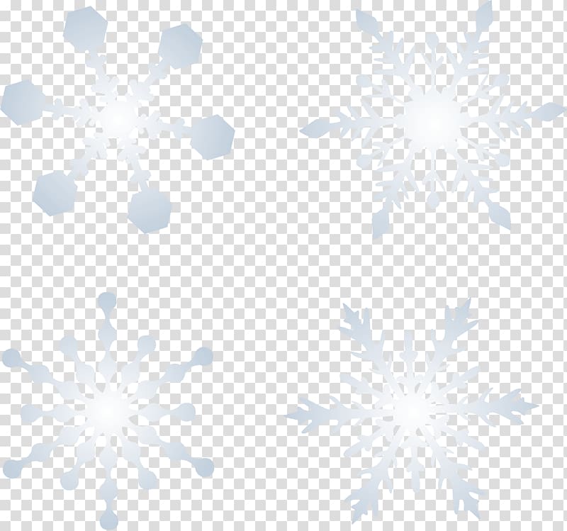 Symmetry Blue Pattern, Sky snow snowflake material transparent background PNG clipart