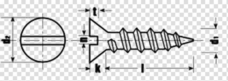 Self-tapping screw Tap and die Nut Galvanization, Self-tapping Screw transparent background PNG clipart