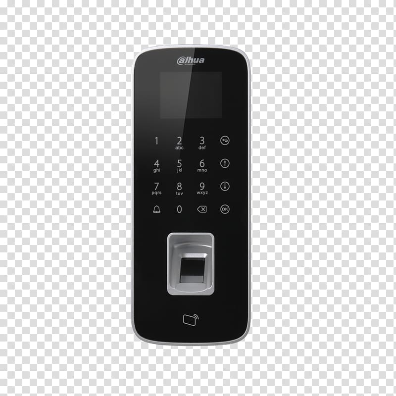 Access control System Dahua Technology Fingerprint Biometrics, Keycard Lock transparent background PNG clipart
