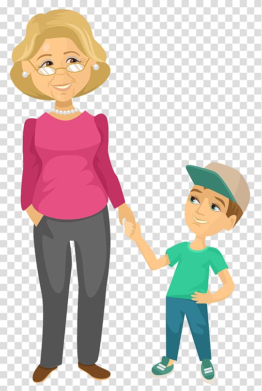 Grandparent grandmother Cartoon, Family transparent background PNG clipart