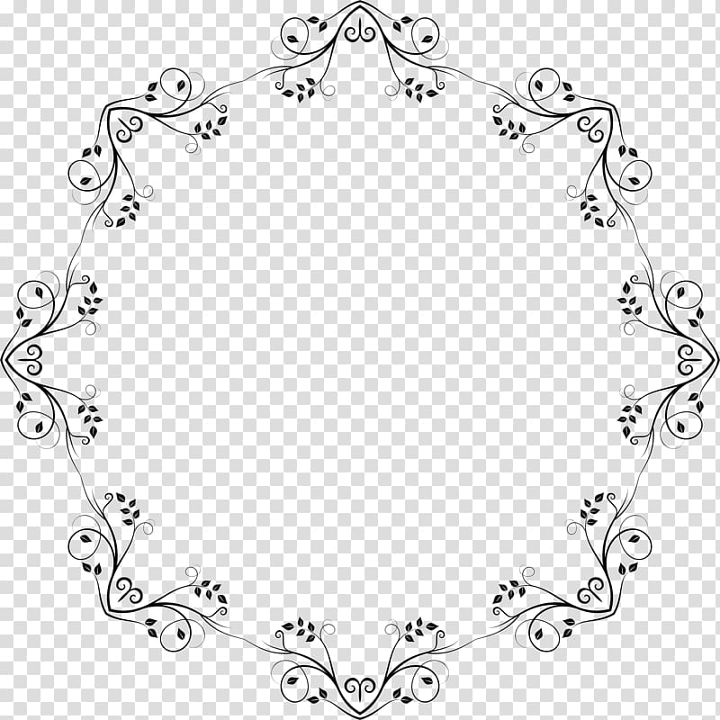 Line White Point Body Jewellery , round frame transparent background PNG clipart