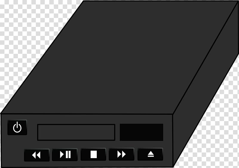 Tape drive Electronics Data storage Videocassette recorder, Video recorder transparent background PNG clipart