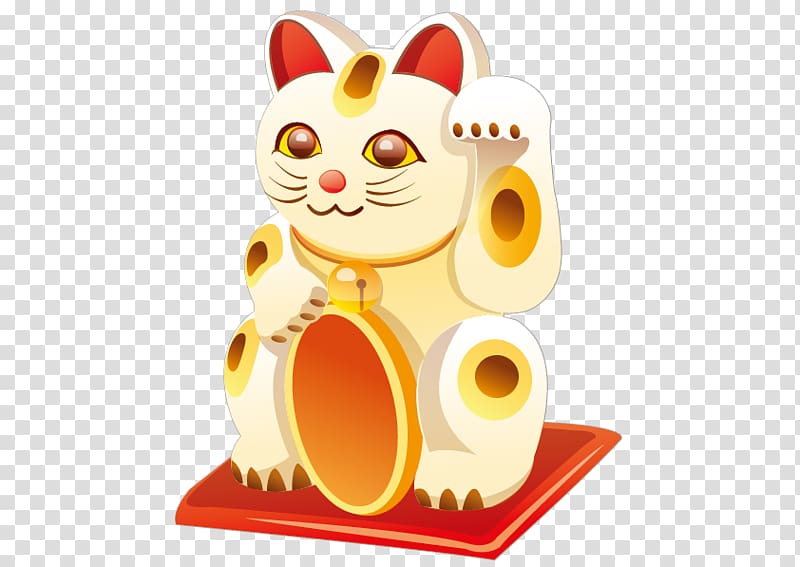 Cat Maneki-neko, Lucky Cat transparent background PNG clipart
