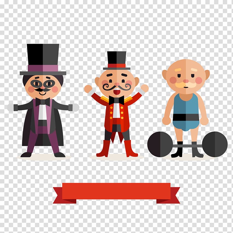 Circus Character , Flattened circus character material transparent background PNG clipart