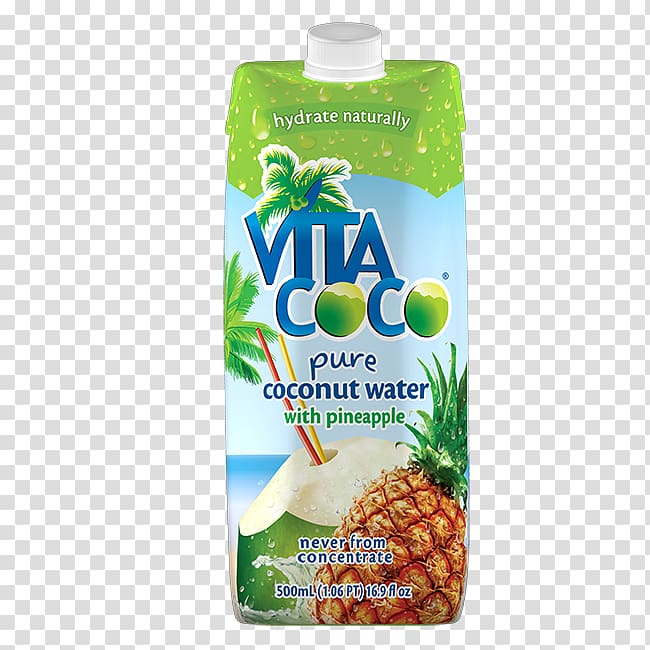 Coconut water Sports & Energy Drinks Juice Carton, Pineapple coconut transparent background PNG clipart