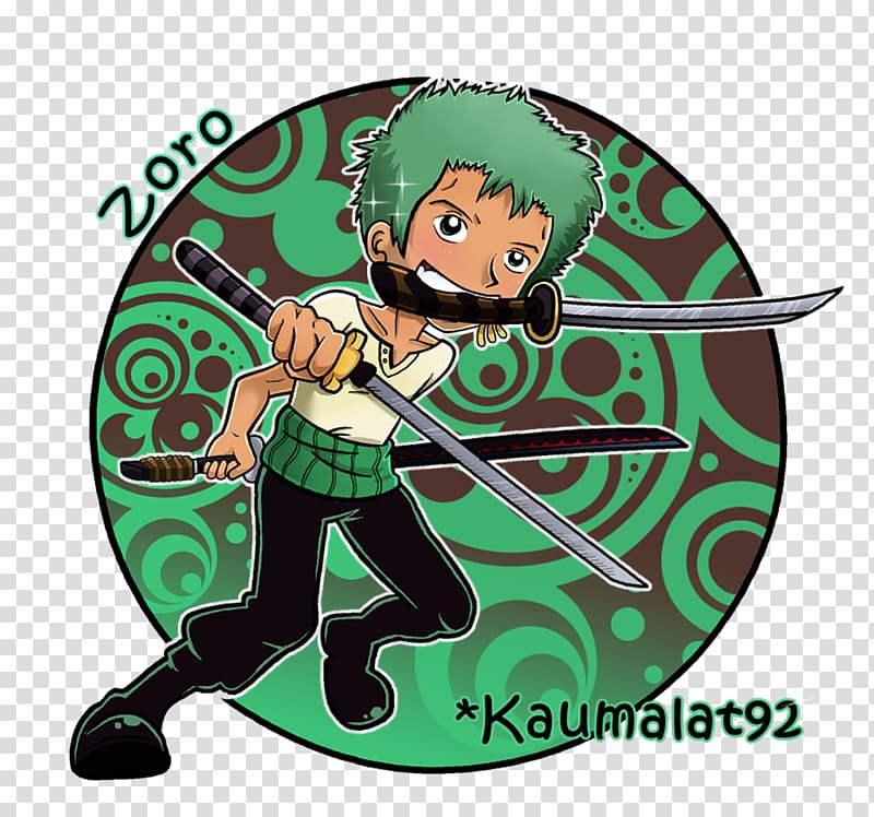 Roronoa Zoro Monkey D. Luffy Nami One Piece Chibi, Zoro one piece transparent background PNG clipart