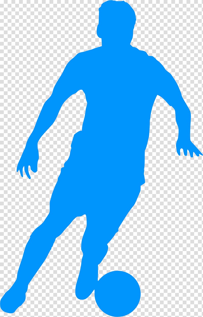 Soccer league logo with player kicking the ball Vector Image
