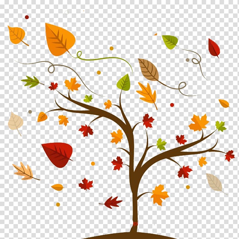 Autumn Tree Euclidean , Autumn maple material transparent background PNG clipart