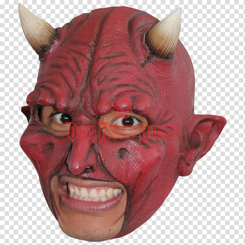 Mask Halloween costume Devil Costume party, mask transparent background PNG clipart