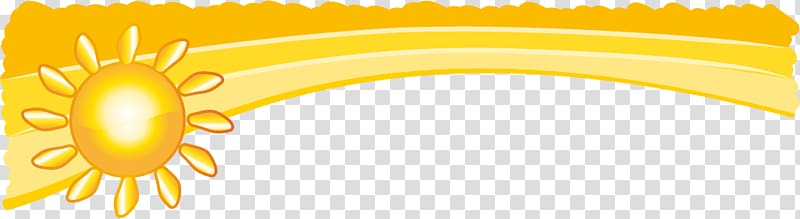 sun border, Cartoon Yellow Illustration, Golden Sunshine border element effect transparent background PNG clipart
