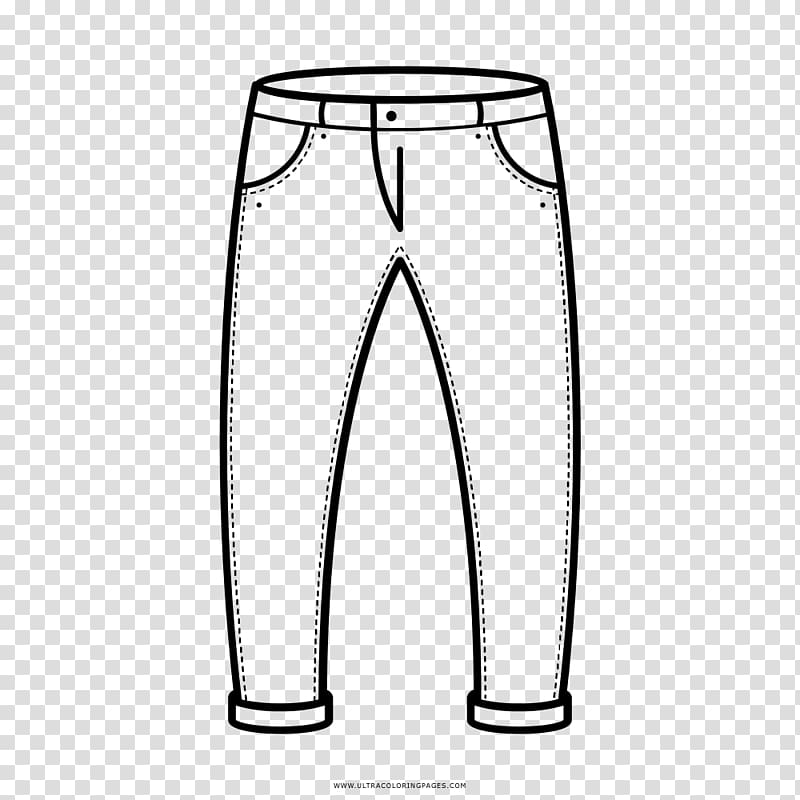 Pants Drawing Coloring book Shoe Jeans, jeans transparent background PNG clipart