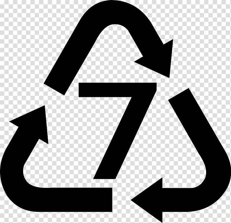 Recycling symbol Resin identification code Recycling codes Plastic recycling, others transparent background PNG clipart