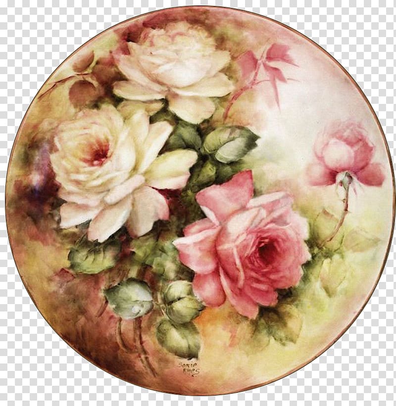 Paper Floral clock Flower Decoupage, clock transparent background PNG clipart