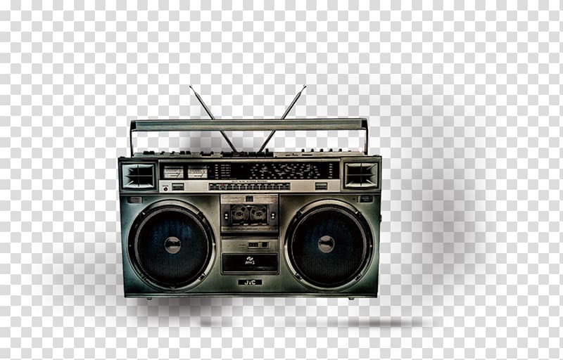 1980s The Boombox Project: The Machines, the Music, and the Urban Underground Microphone Cassette deck, radio transparent background PNG clipart