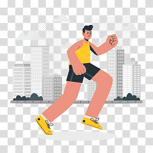 illustration, Jogging, running, city, healthy, lifestyle, workout, people transparent background PNG clipart thumbnail