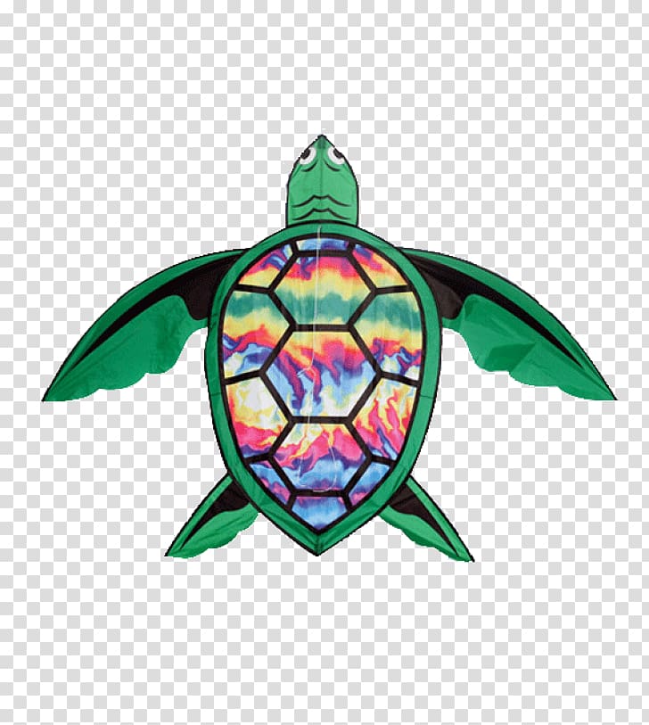 Sea turtle Tie-dye Kite Ripstop, turtle transparent background PNG clipart
