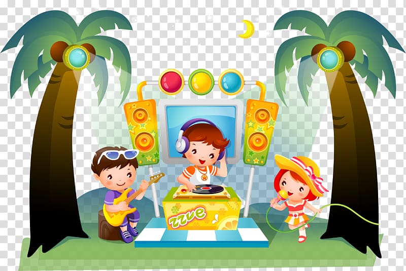 Euclidean Cartoon Animation, Cartoon children band transparent background PNG clipart