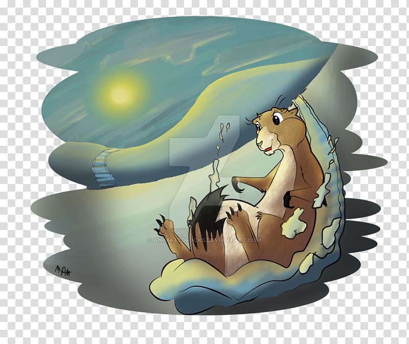 Cartoon Figurine Organism Legendary creature, Prairie Dog transparent background PNG clipart