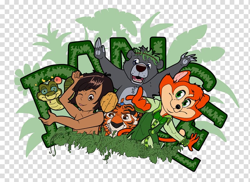 Mowgli The Jungle Book, shere khan transparent background PNG clipart