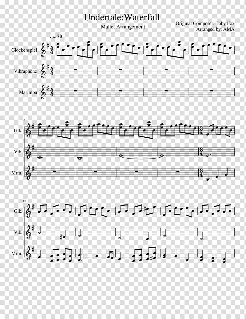 Sheet Music Instant MuseScore Undertale Piano, sheet music transparent background PNG clipart