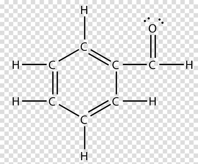 Lewis structure Benzaldehyde Structural formula Benzene, others transparent background PNG clipart