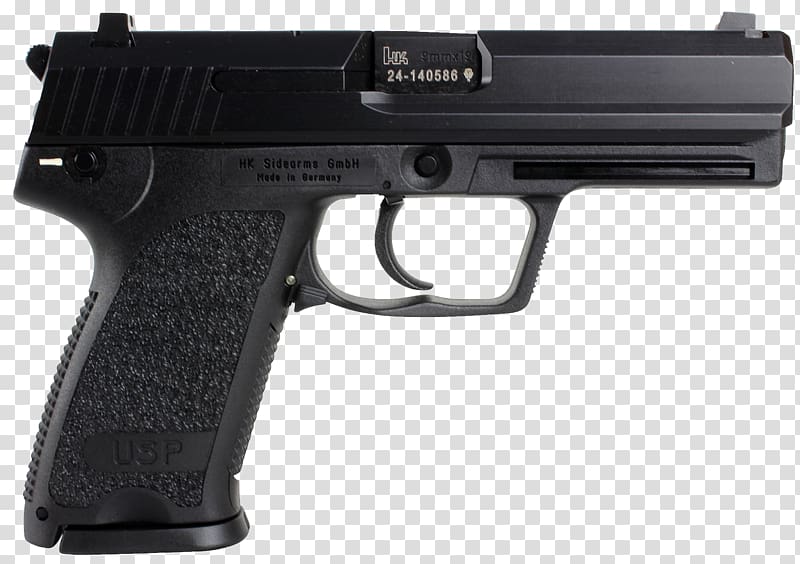 Heckler & Koch USP Pistol Firearm Magazine, Handgun transparent background PNG clipart