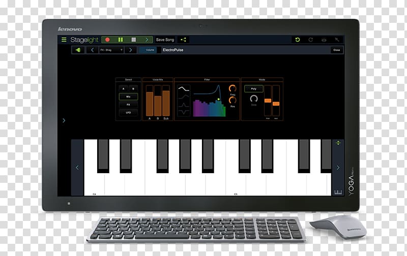 Electronic Musical Instruments Digital audio workstation Sound Audio editing software, stage light transparent background PNG clipart