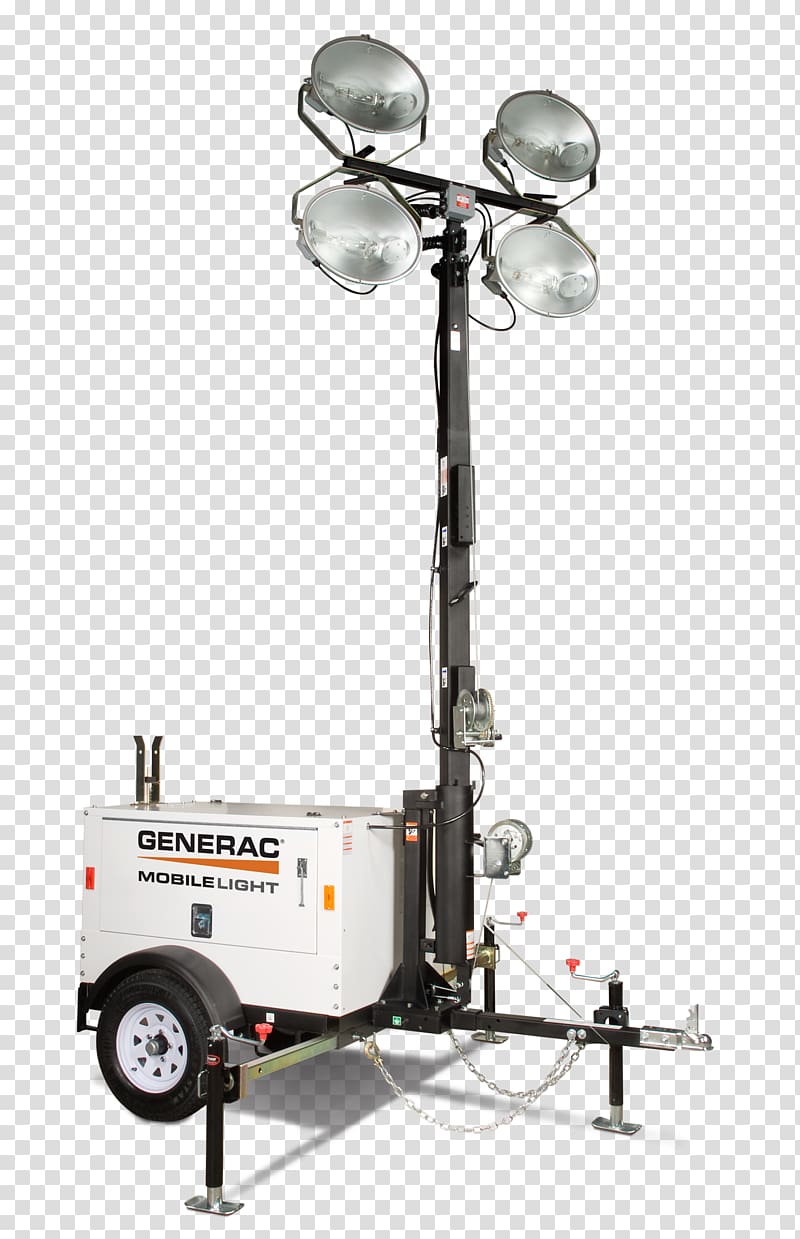 Electric generator Light tower Watt Power, light transparent background PNG clipart