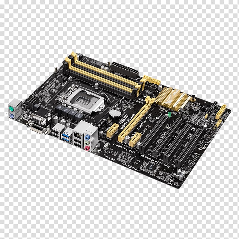 LGA 1150 Motherboard ASUS B85-PLUS DDR3 SDRAM, LGA 1150 transparent background PNG clipart