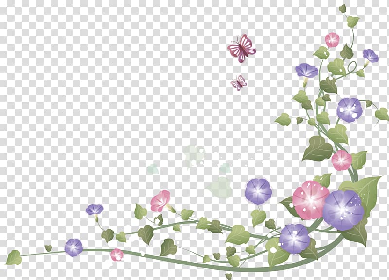 Flower Morning glory Greeting & Note Cards , embroidery transparent background PNG clipart
