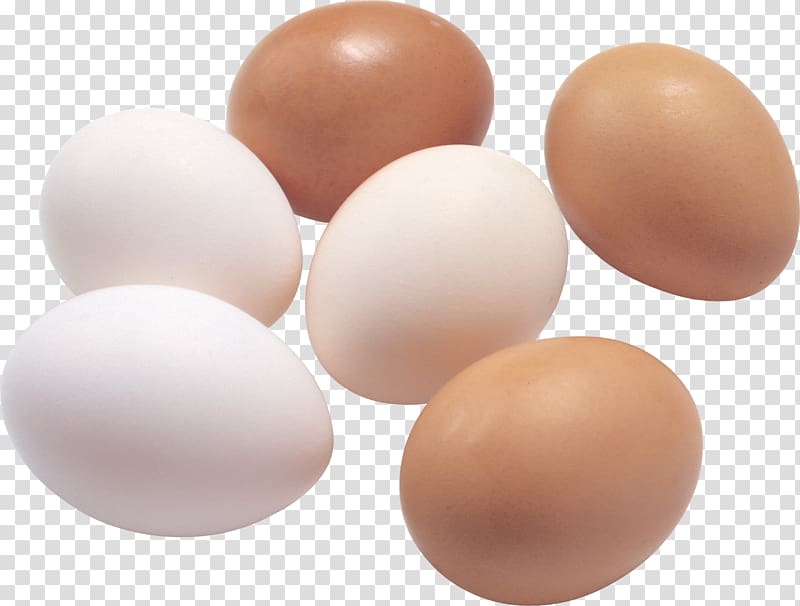 six poultry eggs, Fried egg Deviled egg Egg white, white egg transparent background PNG clipart