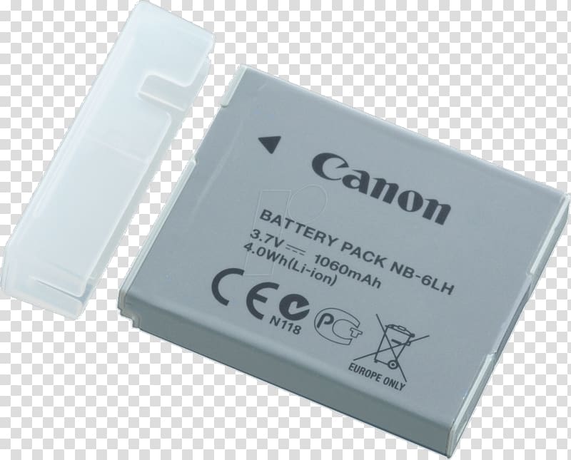 Battery charger Canon Digital IXUS Lithium-ion battery, battery transparent background PNG clipart