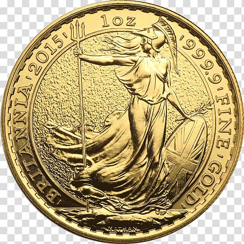 Royal Mint Britannia Bullion coin Canadian Gold Maple Leaf Krugerrand, gold transparent background PNG clipart