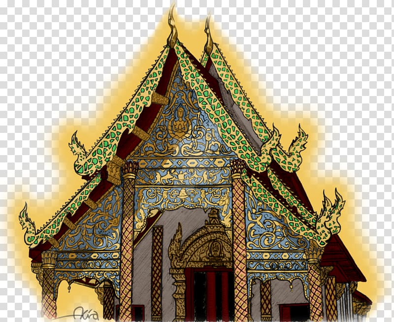 Wat Facade Chinese architecture Shrine, Temple thai transparent background PNG clipart