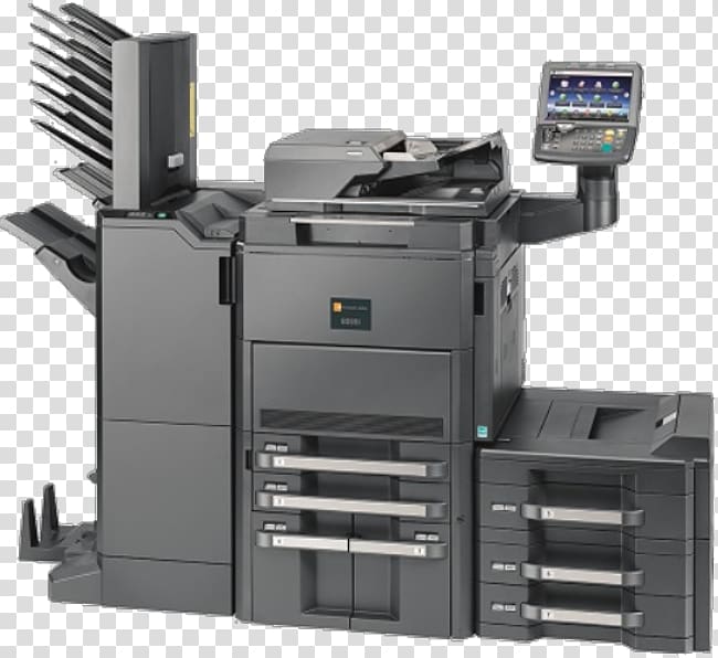 Multi-function printer Kyocera copier Business, printer transparent background PNG clipart