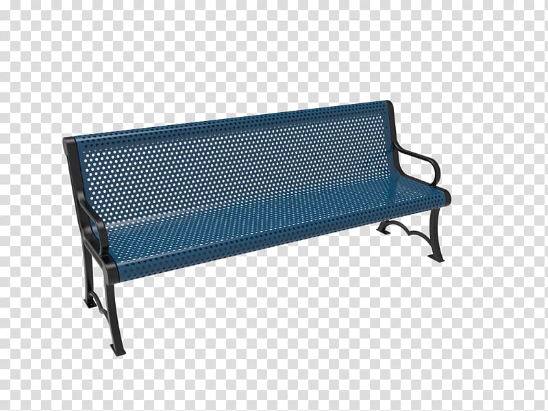 Bench Table Plastisol Garden furniture Perforated metal, outdoor bench transparent background PNG clipart
