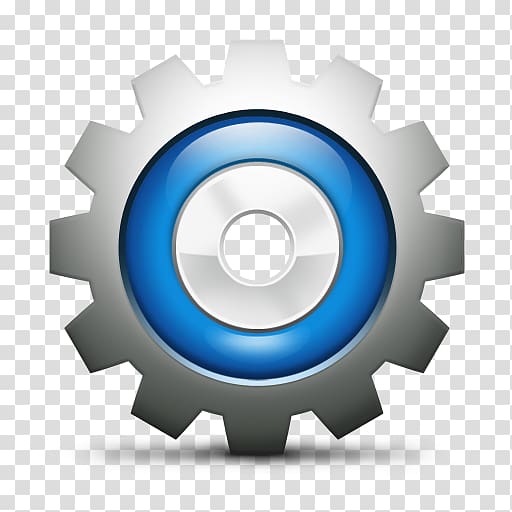 blue and gray gear logo, Computer Icons Macintosh operating systems, Services Icon transparent background PNG clipart
