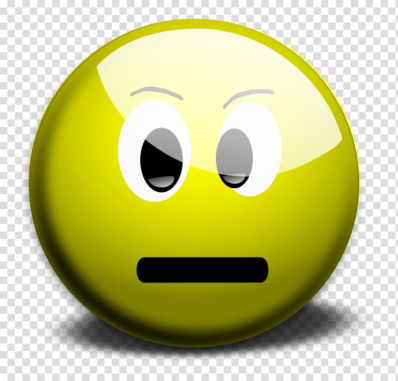 Smiley Face Emoticon , Neutral Face transparent background PNG clipart