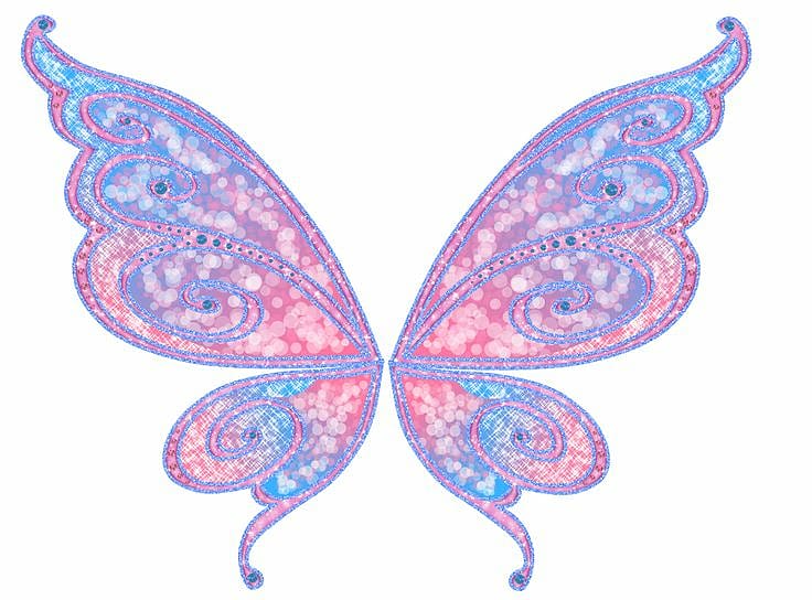 pink and blue butterfly illustration, Tinker Bell Tooth fairy , Fairy Wings Background transparent background PNG clipart