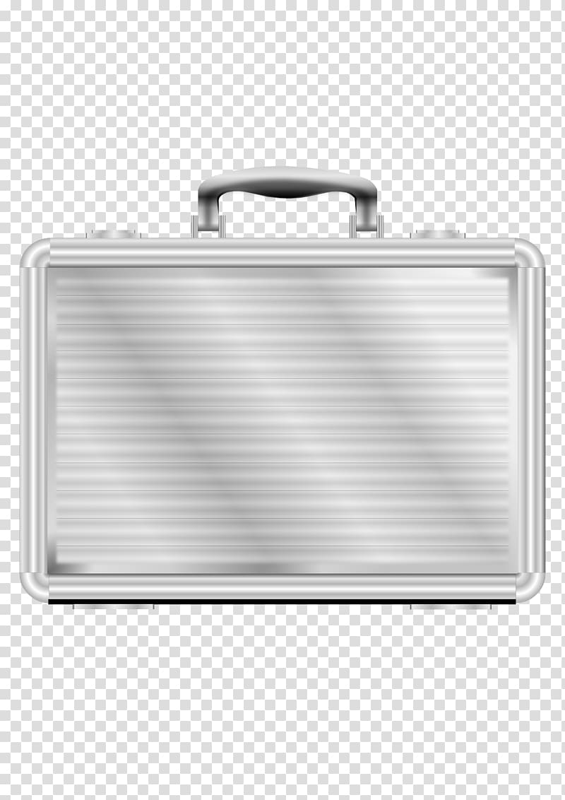 Briefcase Metal Silver , steel transparent background PNG clipart