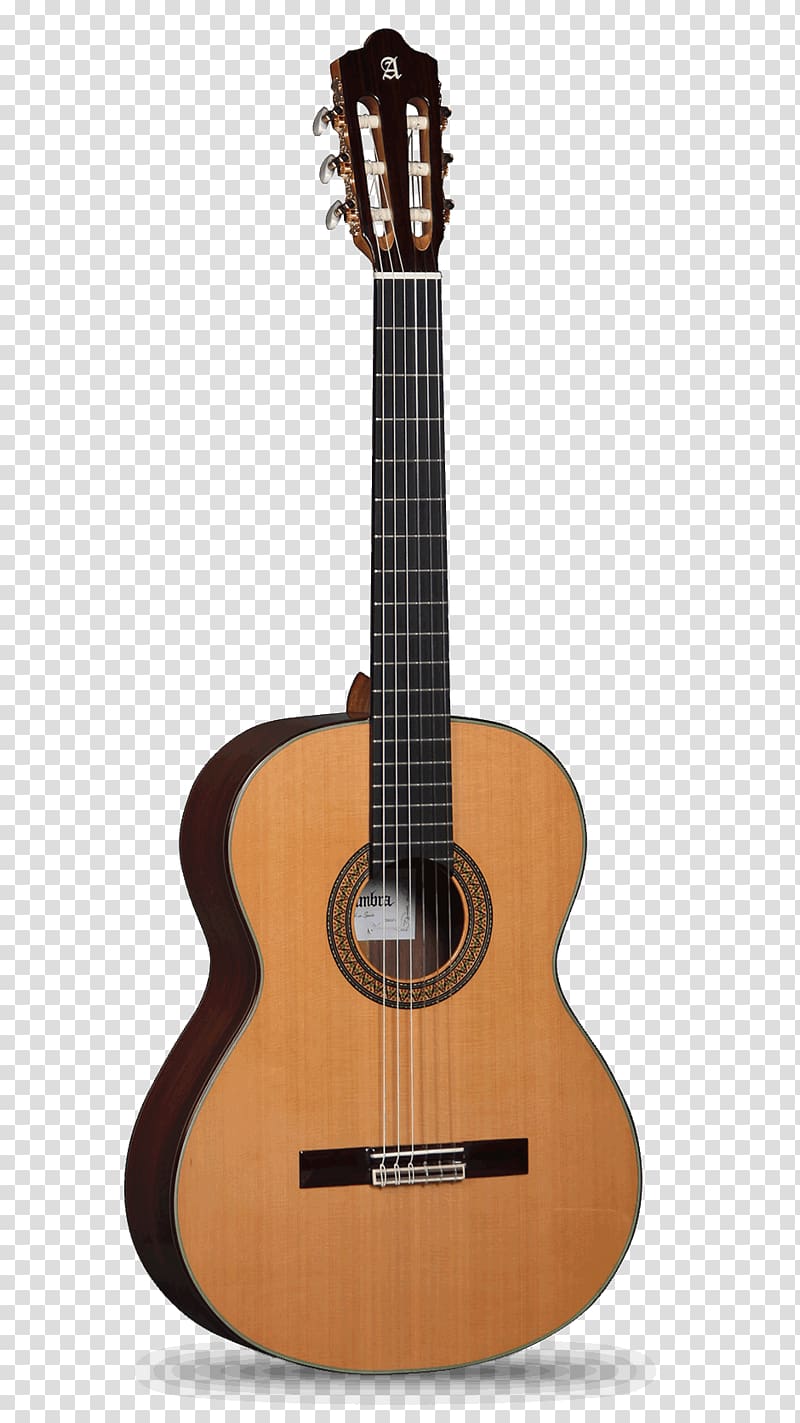 Alhambra Classical guitar Acoustic guitar Cutaway, guitar transparent background PNG clipart